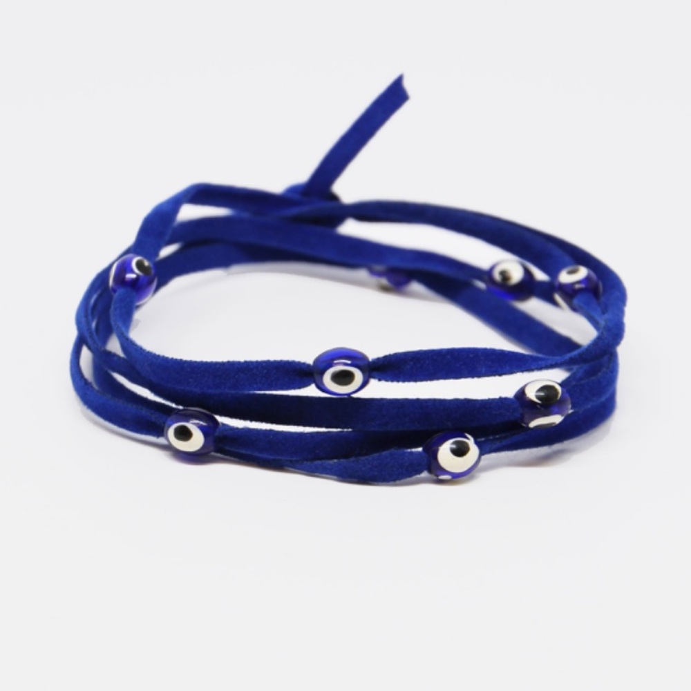 Evil eye wrap bracelet